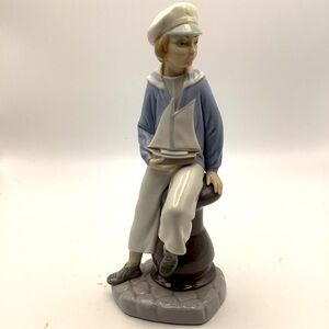 Vintage Llardo Spain Porcelain Sailor Boy Figurine